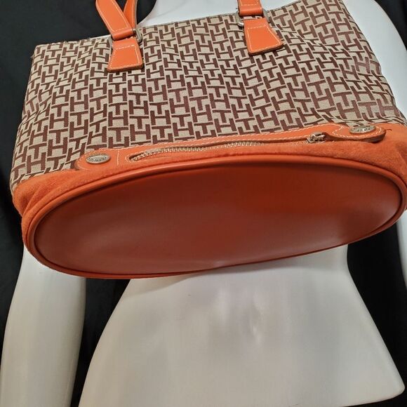 Tommy Hilfiger Brown & Orange Purse - Picture 6 of 11